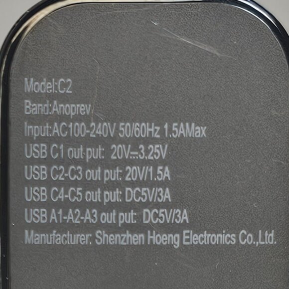 8-Port USB Hub USB-C USB-A Compact Charging Station Fast Desktop Charger - Picture 3 of 5